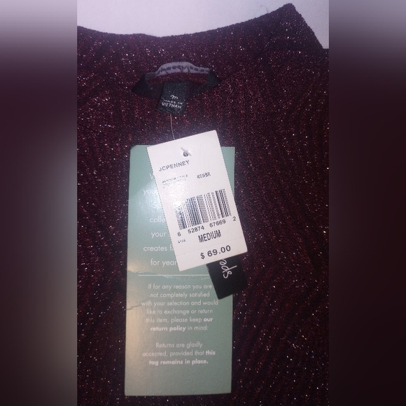 NWT Speechless Burgundy and Silver Glitter Bodycon Dress Size Medium - Picture 2 of 4